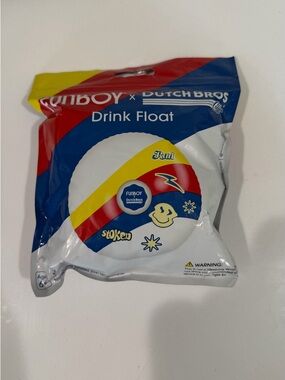 Dutch Bros Merch 2025 FUNBOY x Dutch Bros Drink Float Inflatable Cup Holder